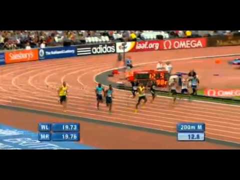 Diamond League race Jamaica in 200m with Weir and Jason Young ( July 2013 )