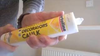 How to fill a crack without the use of a Caulk Gun