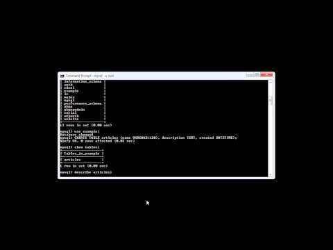 MySQL Describing Tables