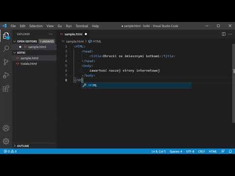 Kurs HTML - podstawowy wygląd HTML