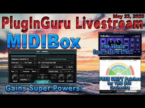 May 23rd LIVESTREAM: Making Orchestral Patches w/ UNIFY, Free Effect + Cheap Synth + Mega MIDIBox!