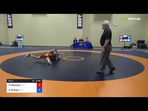 2018 Marine Corps US Open/UWW Junior Greco Roman 55 Con 8 #2 - Phillip Moomey (GEWC) Vs. Patrick M