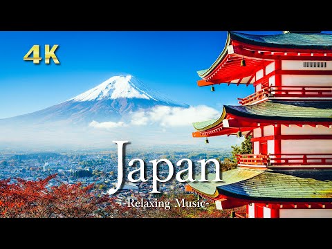 【4K】日本の絶景｜ピアノのリラックス音楽と美しい大自然の景色｜Japan