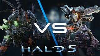 Halo 5 AI Battle - Hunters vs Covenant &amp; Prometheans