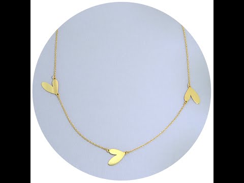 Colier Aur 14 k Inimi Hearts - Romantic si Modern