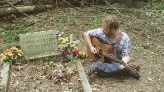 Brian plays &quot;Pay Day&quot; at Mississippi John Hurt&#39;s gravesite