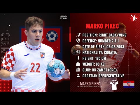Marko Pikec - Right Back & Wing - RK Zamet - Highlights - Handball - CV - 2022/23