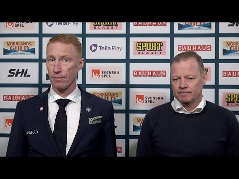 Presskonferens: Luleå Hockey - Växjö Lakers (2023-03-18) - Kvartsfinal #2