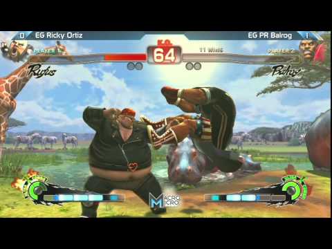 SSF4: EG Ricky Ortiz vs EG PR Balrog - Alpha Clash 10