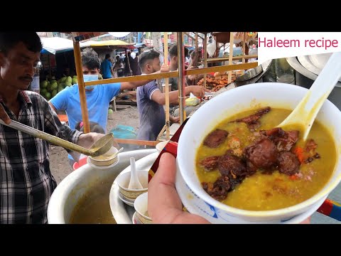 Street food bot fry or bot chien and Tasty Haleem recipe | Bd Street food