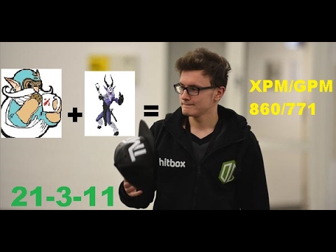 Miracle Ranked match playing GYRo  too op brain really 9k