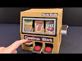 How To Make A Working Magnetic Stop Slot Machine Cardboard Craft Tutorial