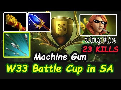 w33 Machine Gun FocusFire [Windranger] Battle Cup in SouthAmericaServer | Dota2 7.15