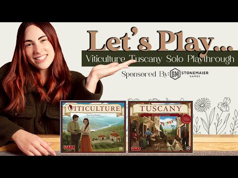 Let's Play... Viticulture w/ Tuscany Expansion! | Solo Playthrough Livestream