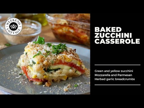 BAKED ZUCCHINI CASSEROLE | 100% Vegetarian!