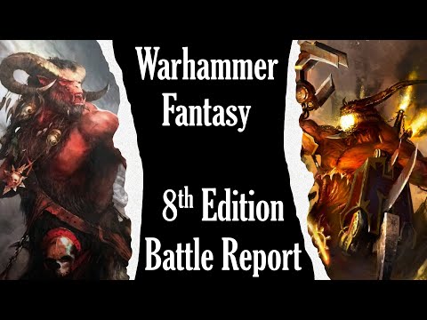 Beastmen vs Daemons 2500pt Warhammer Fantasy 8th Edition Battle Report