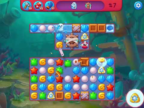 Fishdom Hard level 6243 no boosters フィッシュダム ハード [Friend's]