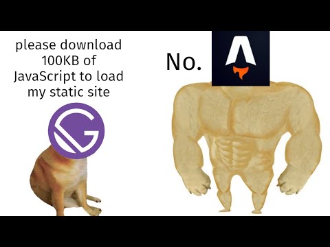 Astro is Gatsby done right. (Static sites without the JavaScript)