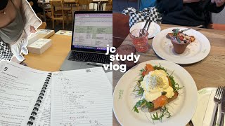 junior college productive study vlog singapore ☁️ | burning out, grinding season zzz
