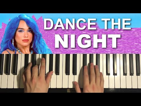 Dua Lipa - Dance The Night (Piano Tutorial Lesson)
