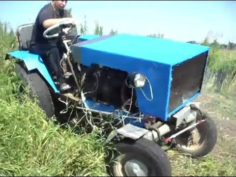 Самодельный трактор с двигателем от ВАЗ