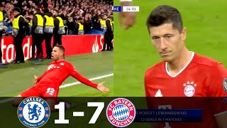 Chelsea vs Bayern Munich 1-7 (agg) -  Lewandowski & Gnabry  Destroyed Chelsea on UCL 2019/2020 1080p