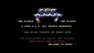 COMMODORE 64 += PSSST GAME =+ NEW REMAKE GAME 2023