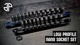 ASTRO PNEUMATIC 1/4" Drive Low Profile Nano Impact Sockets - 13-Pc Metric 78113 + 10-Pc SAE 78110