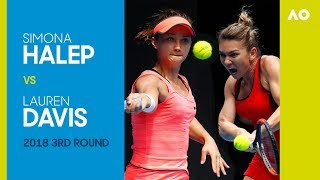 Simona Halep v Lauren Davis - Australian Open 2018 3R | AO Classics