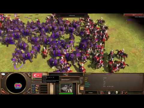 Age of Empires 3 - 150 Cuirassier(Veteran) Vs 100 Mahout Lancer 4K