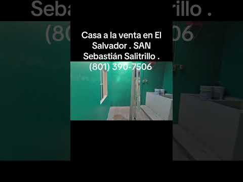 Casa en venta en El Salvador . Santa Ana , san Sebastián Salitrillo .  4 cuartos
