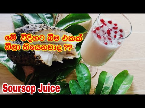 Soursop Juice recipe | Katu anoda Drink | Anoda Juice | Fruit Juice recipe how to make soursop juice
