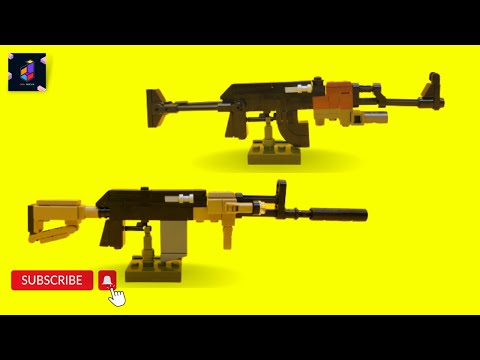 Lego Weapon & Guns - AKM - AK 308 - Sy Brick - Unofficial ( Speed Build Tutorial )