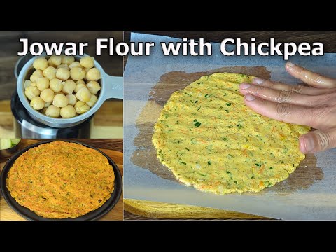 JOWAR FLOUR with CHICKPEA roti recipe | Jowar Paratha/roti recipe | Sorghum millet recipe
