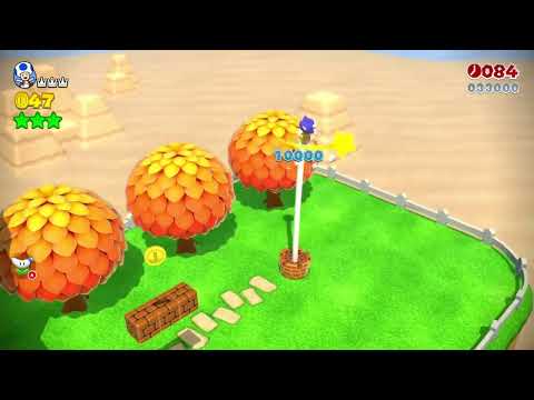 Super Mario 3D World (Switch) 10-4 100% Speedrun - Time: 16 (TWR)