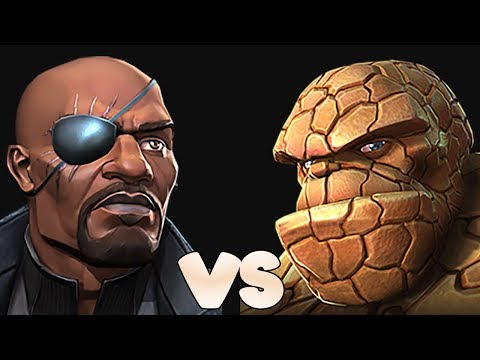 Nick Fury vs. The Thing - Marvel Contest of Champions