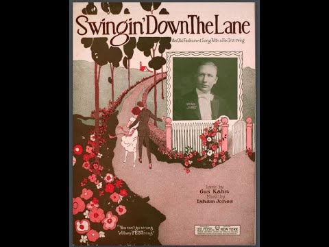 "Swingin' Down The Lane" The Great White Way Orchestra (1923) 1920s Roaring '20s dance band music 78