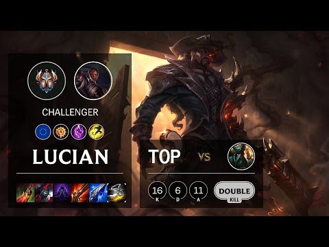 Lucian Top vs Gangplank - EUW Challenger Patch 10.16