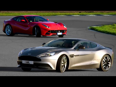 Ferrari F12 vs. Aston Martin Vanquish: Drift Contest - Fifth Gear
