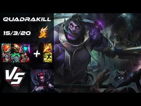 JUNGLE Dr. Mundo vs Elise [QUADRAKILL] - EU Grandmaster Patch 26.1