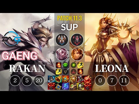 DFM Gaeng Rakan vs Leona Sup - KR Patch 11.3