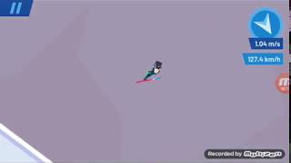 Ski jump challenge record!