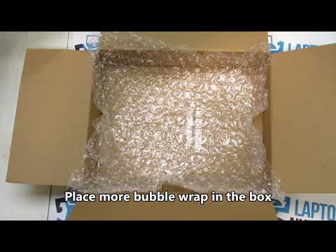 Part of a video titled How to package your laptop video. Prepare for shipping and selling to ...