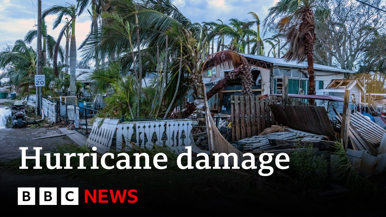 Hurricane Milton leaves destruction across Florida | BBC News