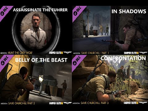 Sniper Elite 3 - Africa - All 4 DLC's - Authentic Difficulty - Full Gameplay