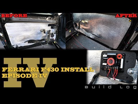 Ferrari F430 Audio System Install Episode 4 - New Vapor Barriers, Sound Deadening and Crossovers