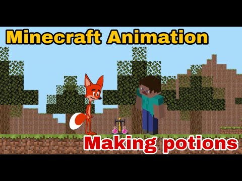 Fox Animation - Making potions/ Minecraft vs Animation#Minecraft #Animation