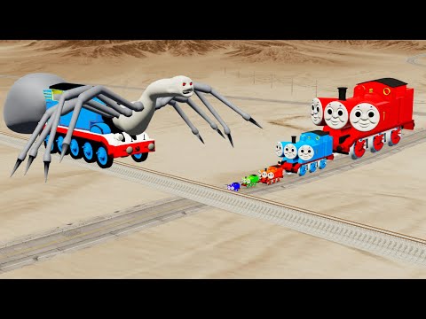 Thomas The Tank Engine Triple Head Big & Small Vs Cursed Thomas the Tank Engine EXE - BeamNG.Drive