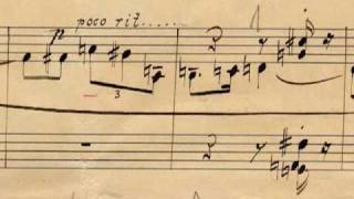 Arnold Schoenberg's  manuscript - Six Little Piano Pieces op. 19 (Andy Lee - piano)