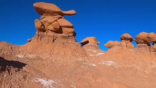 Riding a loop around the whole perimeter of the Goblin Valley trail plus some.